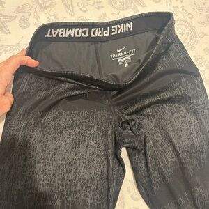 Nike Black and Gray Therma-Fit Leggings